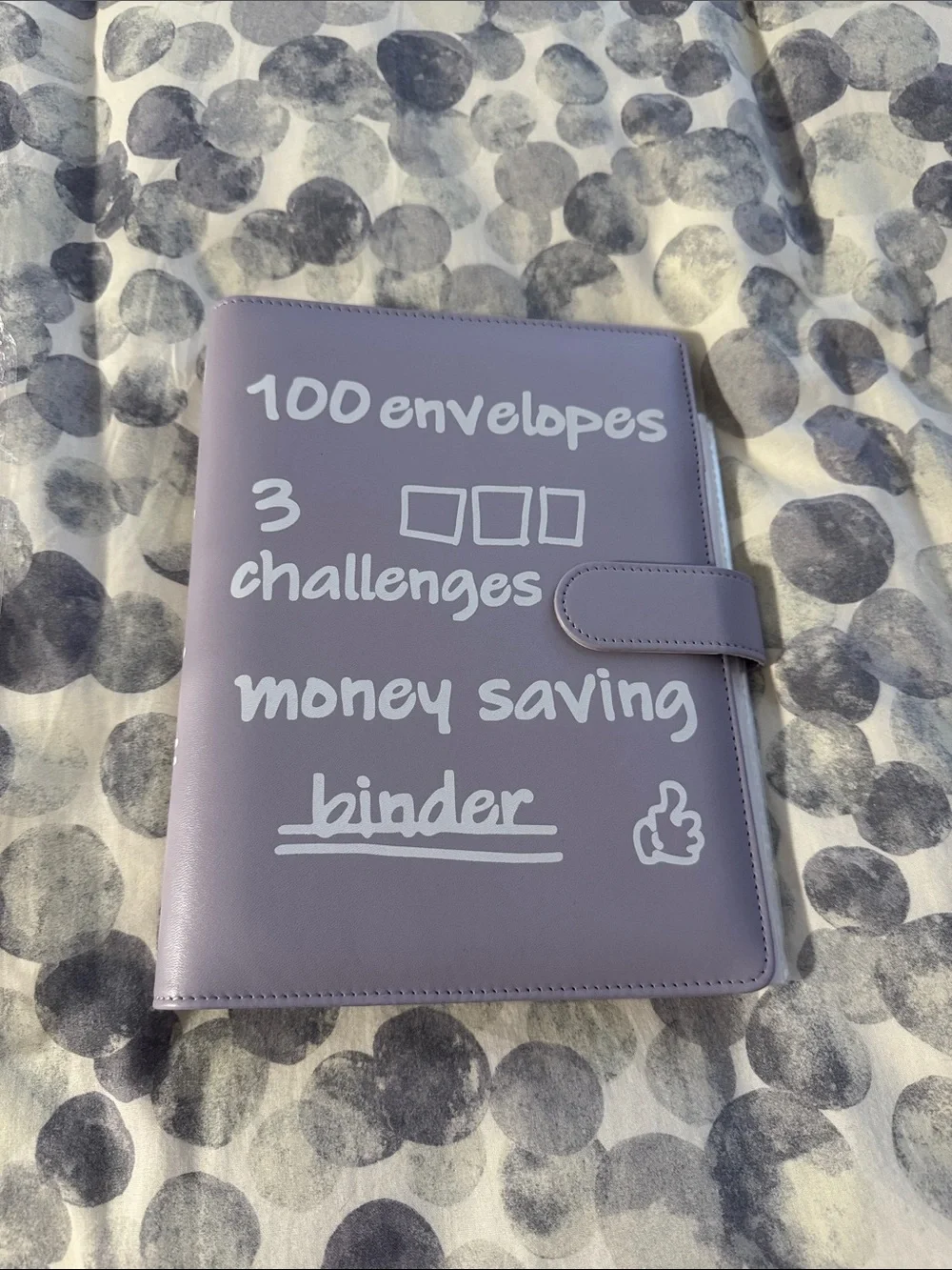 Money Saving Envelope Binder - Lavender Organizer